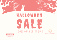 Spooky Midnight Sale Postcard