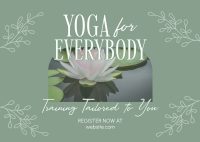 Minimalist Yoga Training Postcard