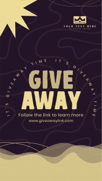 Liquid Abstract Giveaway Instagram Story Design