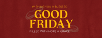 Good Friday Greeting Facebook Cover Image Preview