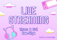 New Streaming Schedule Postcard