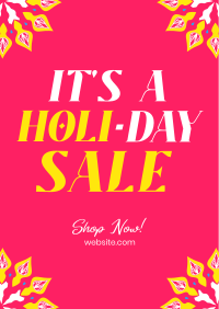 Holi-Day Sale Poster