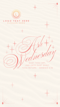 Simple Elegant Ash Wednesday Instagram Reel Image Preview