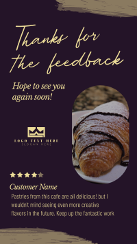 Cafe Customer Feedback Instagram Reel Image Preview