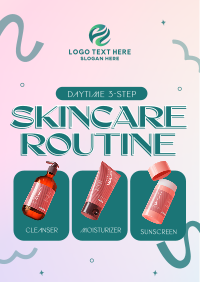 Daytime Skincare Routine Flyer