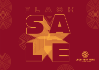 Flash Sale Now Postcard