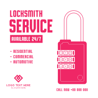 Locksmith Services Linkedin Post Design