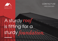 Professional Roofing Service Postcard Design