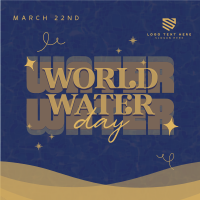 Quirky World Water Day Instagram Post Design