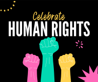 Celebrate Human rights Facebook Post