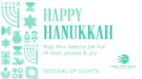 Happy Hanukkah Pattern Animation