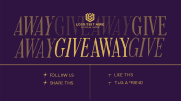 Elegant Minimal Giveaway Facebook Event Cover