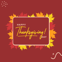 Thanksgiving Border Linkedin Post Design