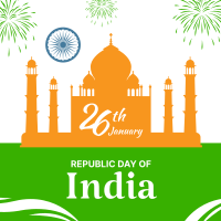 Indian Republic Day Landmark Instagram Post