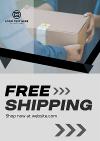 Limited Free Shipping Promo Poster