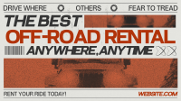 Brutalist Off-Road Rental Video Design