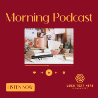 Morning Podcast Instagram Post Design