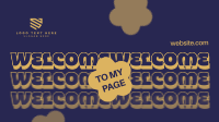 Quirky Welcome to My Page Animation