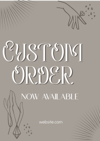 Order Custom Jewelry Flyer