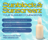 Sunscreen Beach Companion Facebook Post