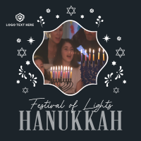Celebrate Hanukkah Family Instagram Post