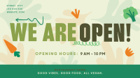 Trendy Open Salad Bar Facebook Event Cover