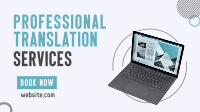 Professional Translator Facebook Event Cover