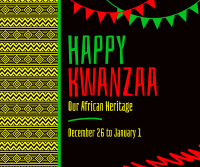 Ethnic Kwanzaa Heritage Facebook Post