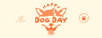 Dog Day Face Facebook Cover Image Preview