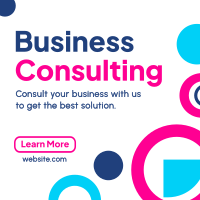 Abstract and Shapes Business Consult Linkedin Post Design