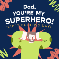 Father's Day Scribble Instagram Post Design