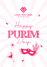 Purim Celebration Flyer Design