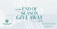 End Season Giveaway Facebook Ad