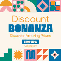 Geometric Discount Bonanza Instagram Post