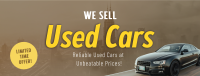 Used Car Sale Facebook Cover Image Preview