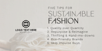 Chic Sustainable Fashion Tips Twitter Post