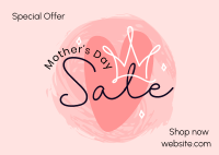 Super Moms Sale Postcard