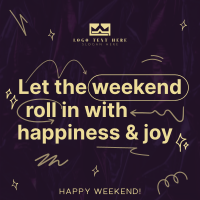 Weekend Joy Instagram Post Design