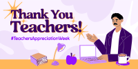 Teacher Appreciation Week Twitter Post Design