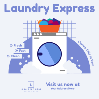 Laundry Express Instagram Post