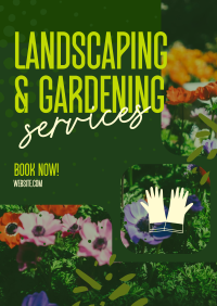 Landscaping & Gardening Poster