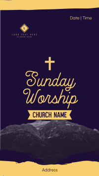 Church Sunday Worship Facebook Story