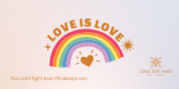 Love Is Love Twitter Post Design