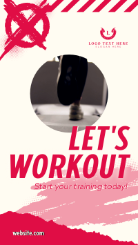 Start Gym Training Facebook Story