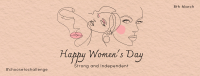 Women Illustrations Facebook Cover Image Preview