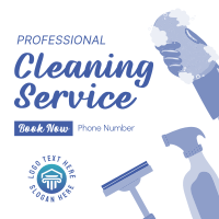 Professional Cleaner Instagram Post Design