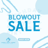 Hey hey Happy Birthday Sale Instagram Post Design