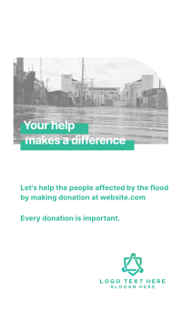 Flood Relief Instagram Story