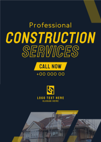 Professional Home Construction Poster