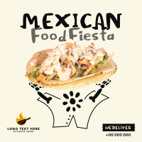 Taco Fiesta Instagram Post Design